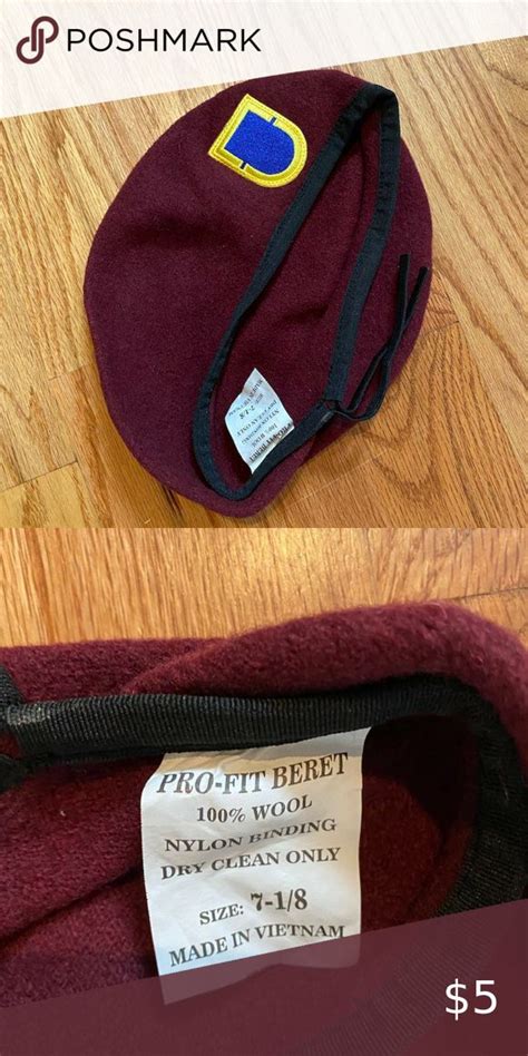 Maroon Beret Accessories