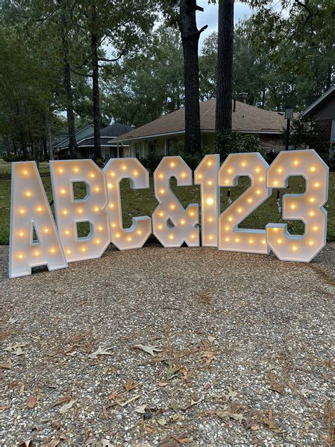 Marquee letters being displayed at an event