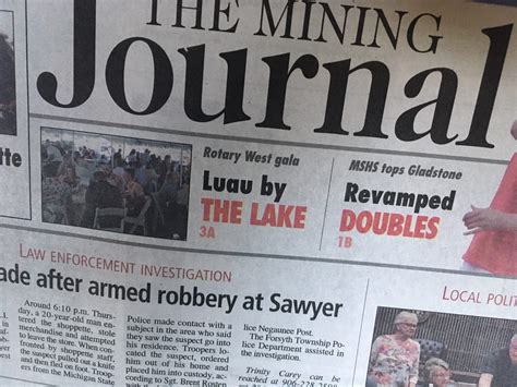 The Marquette Michigan Mining Journal