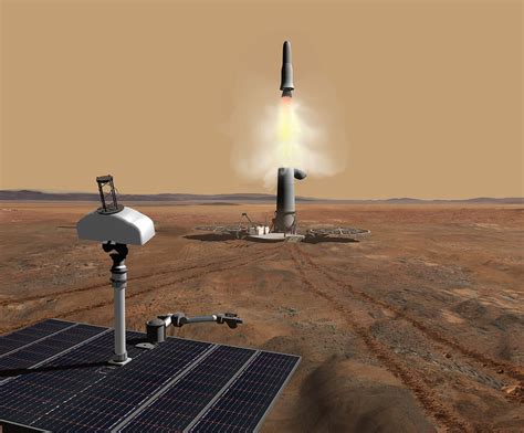 An illustration of the future missions enabled by the Mars Sample Return mission