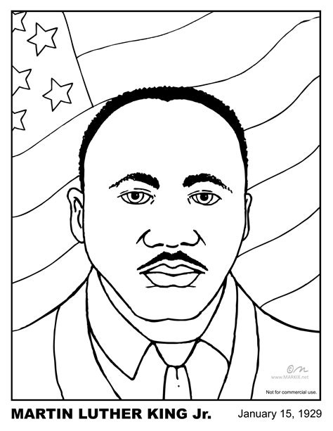 Martin Luther King Jr. coloring page