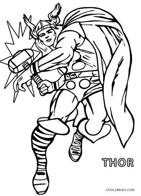 Thor Coloring Page