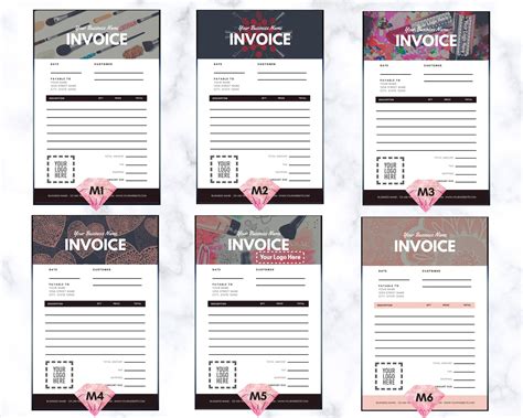 Mary Kay Invoice Template Design