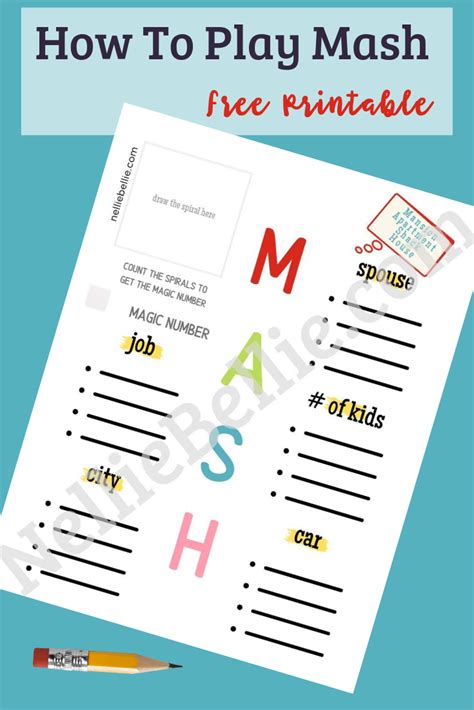 A customizable M.A.S.H game template