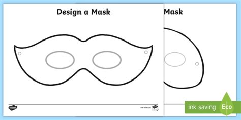 A collection of face mask templates with different designs and patterns