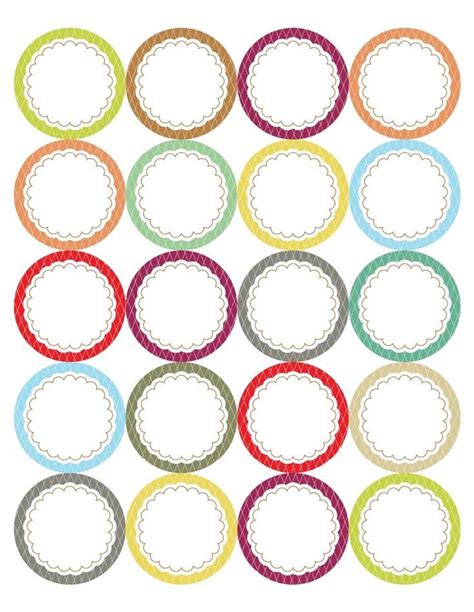 Mason jar lid labels printable gingham design