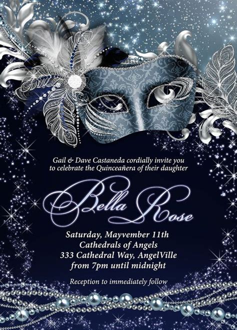 Masquerade Ball Birthday Party Flyer