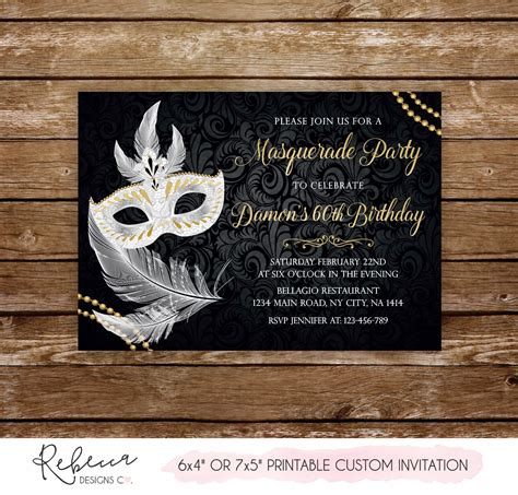 Masquerade Ball Invitation