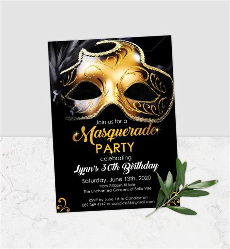 Free Masquerade Invitations Templates