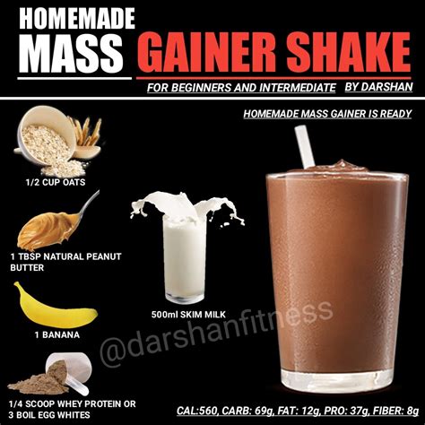 Mass gainer shakes