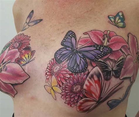 Mastectomy Scar Tattoo Designs for Women