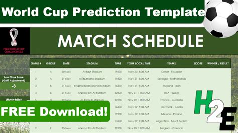 Match Prediction Template