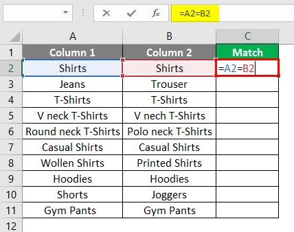 Tips for matching columns in Google Sheets