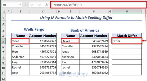 Matching Names in Excel