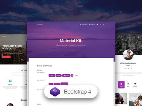 Material UI Bootstrap Free