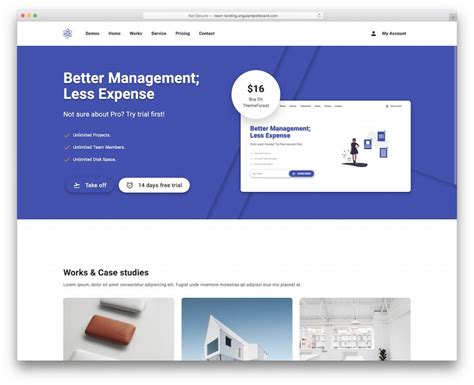 Material-UI landing page template