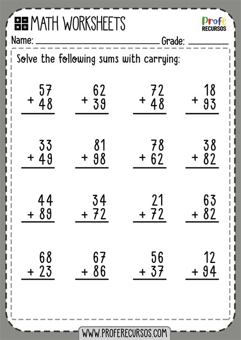 Math Addition Worksheets