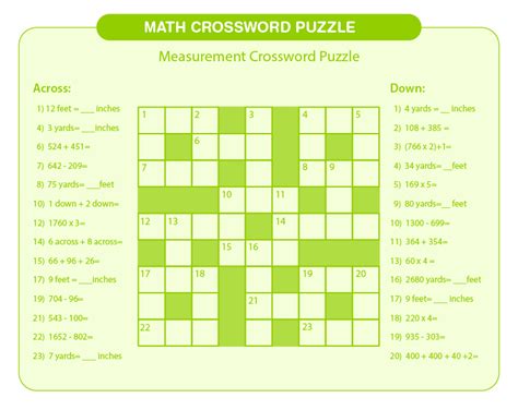 Math-based crossword puzzle