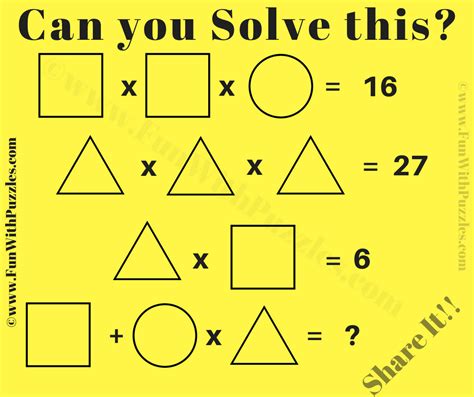 Math brain teasers