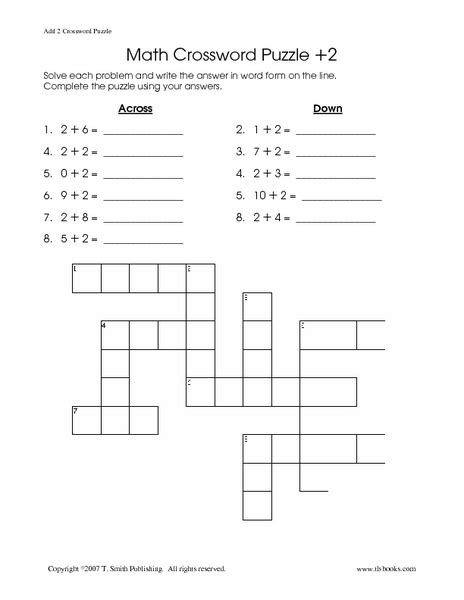 Math Crossword Puzzle 2