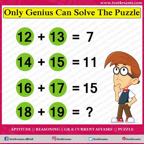 Math puzzles and brain teasers