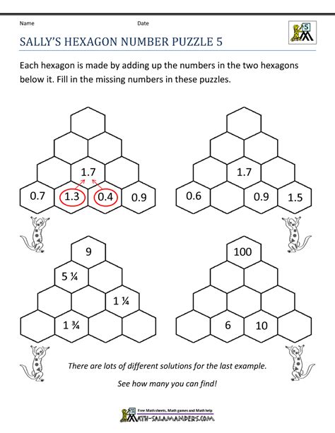 Math Puzzles for 5th Grade