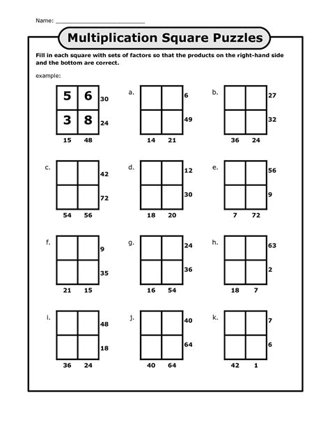 Math Puzzles Printable For Kids And Adults