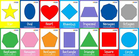 Math Shape Flashcards