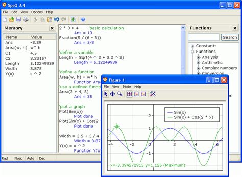 Math software example