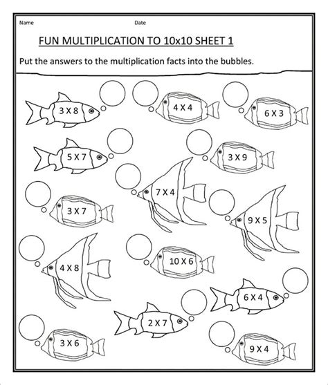 Image of math worksheet templates