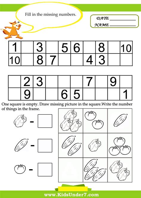 Math Worksheet Example