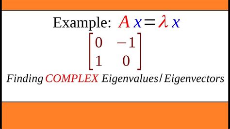 Matrix Eigenvectors in Excel