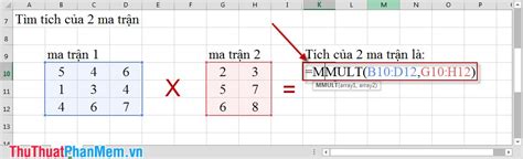 Matrix Functions Excel