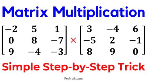 Matrix Operations Formulas