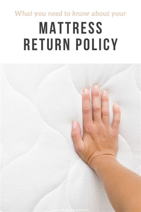 Mattress return policy