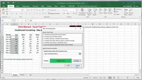 MAX Function Conditional Formatting