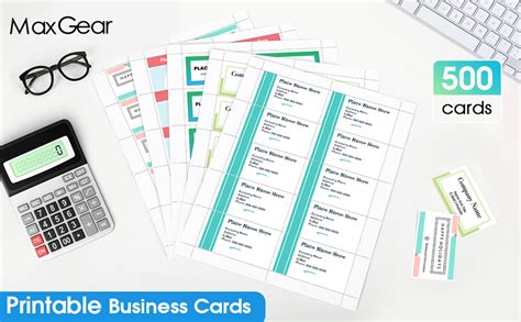 maxgear business card template free download