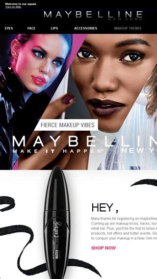 Maybelline Newsletter Signup