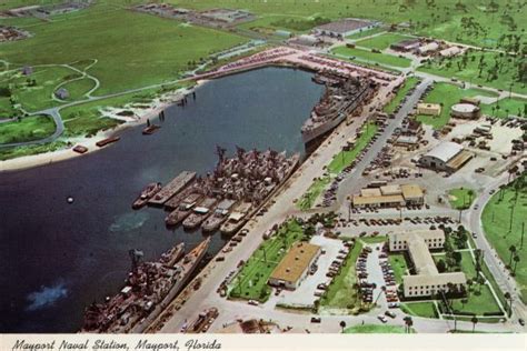 Aerial view of Mayport Naval Base