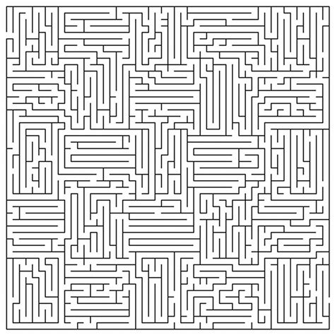 Challenging mazes for adults