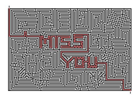 Maze Solving Worksheet for Kids