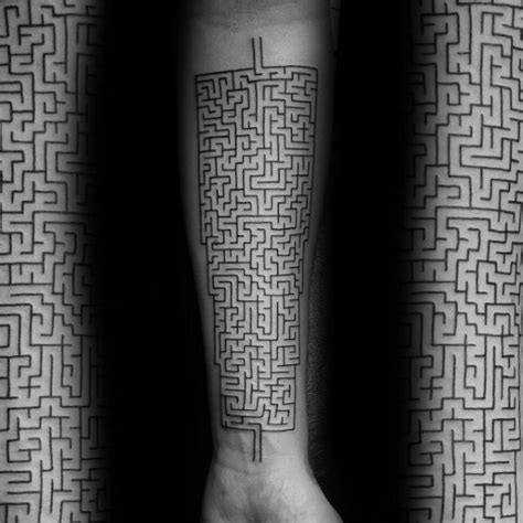 Maze Tattoo Template