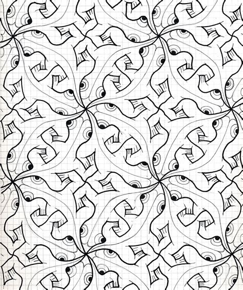 M.C. Escher 2 Coloring Page