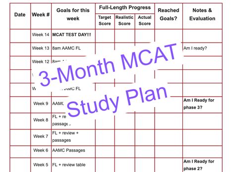 MCAT Study Progress