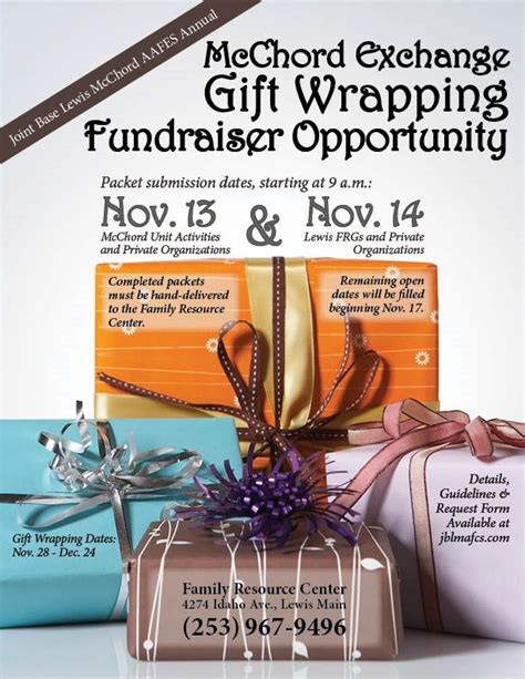 McChord AFB Exchange gift wrapping