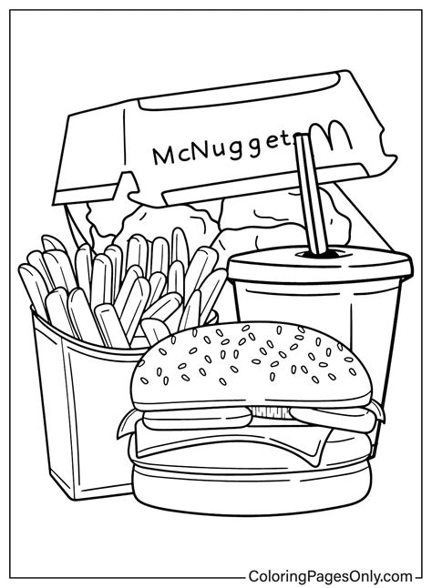 McDonald's coloring pages free printable