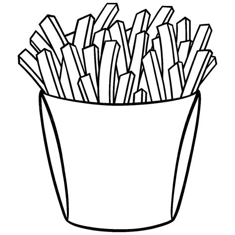 McDonald's coloring pages fries