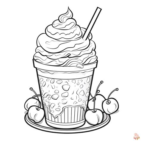 McDonald's coloring pages milkshake