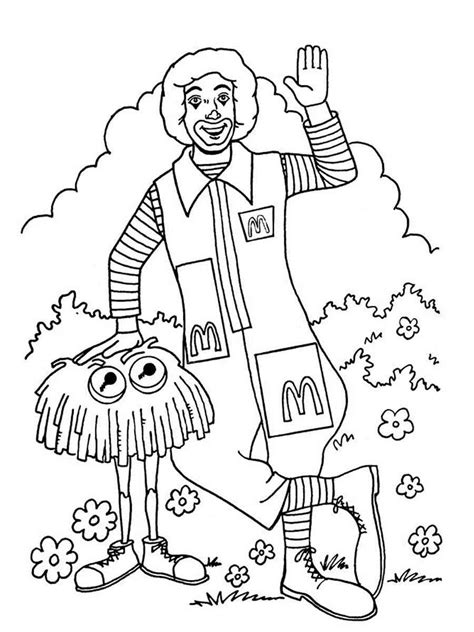 McDonald's coloring pages Ronald McDonald