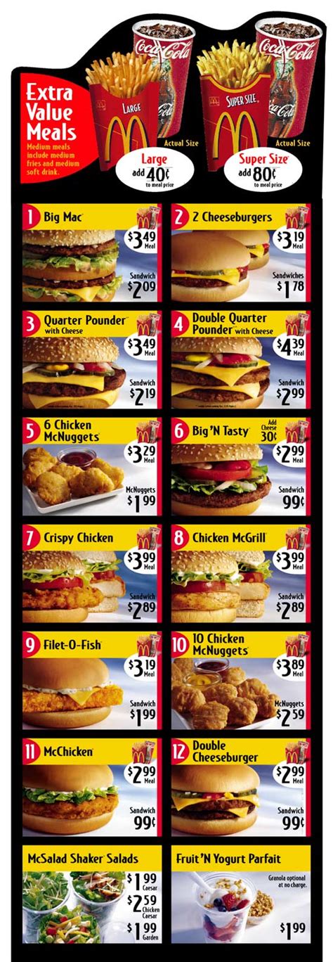 McDonald's Menu PDF 5